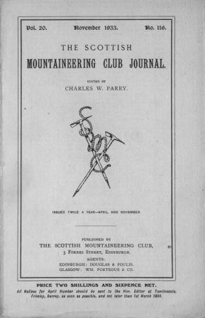 SMCJ Number 116 - Vol 20 - Nov 1933 cover